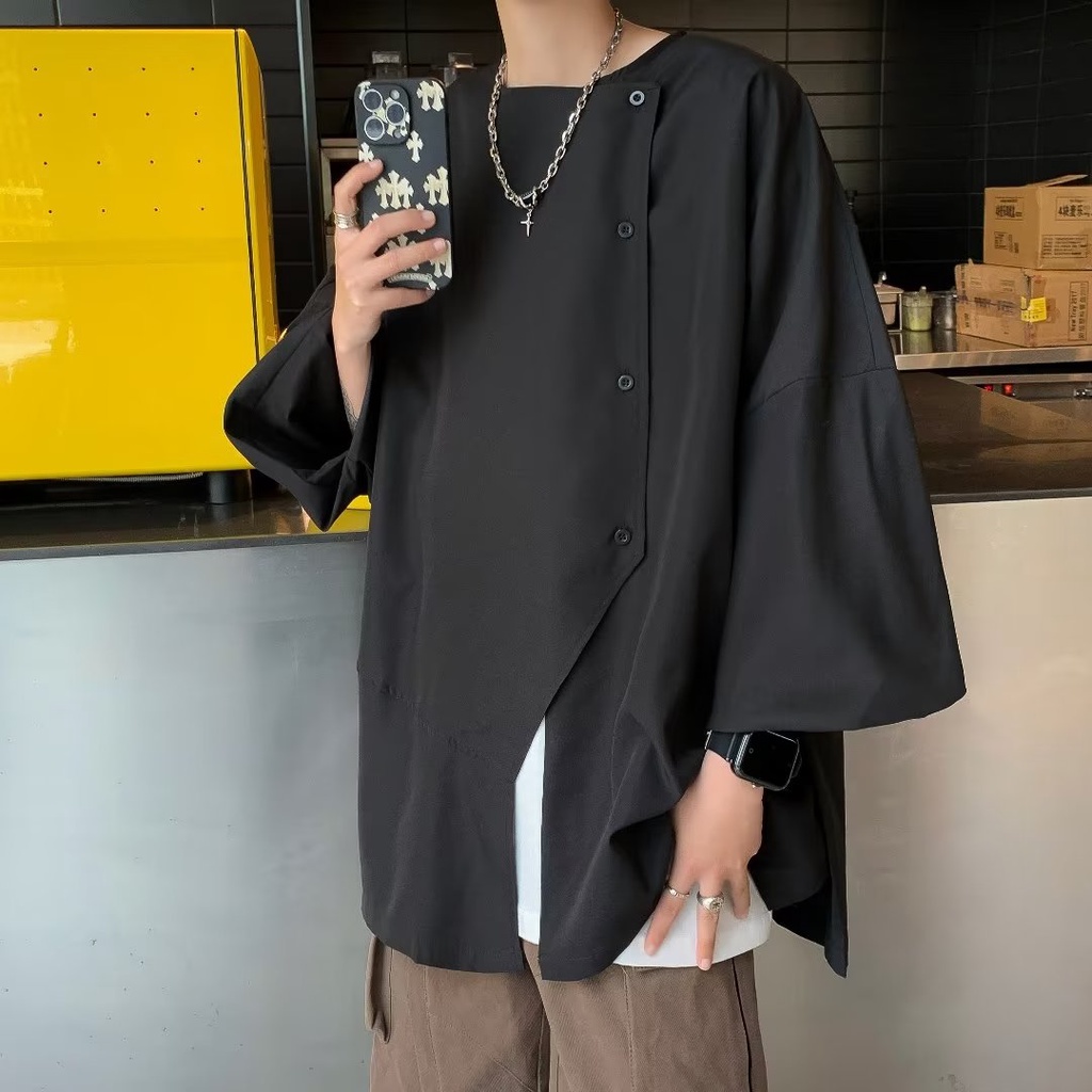 Áo Sơ Mi Ngắn Tay Thiết Kế Mới Cao Cấp Thời Trang Mùa Hè Dành Cho Nam