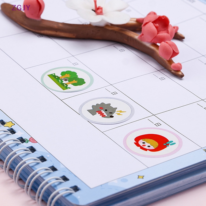 Set 500 Miếng Dán Khen Thưởng Hình Động Vật Dễ Thương Cho Bé Mới