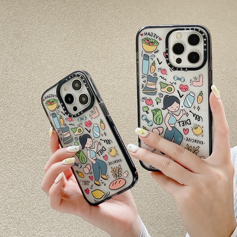 Ốp Điện Thoại Acrylic Cứng In Hình Cô Gái Cho iPhone 15 14 13 12 11 Pro Max Plus