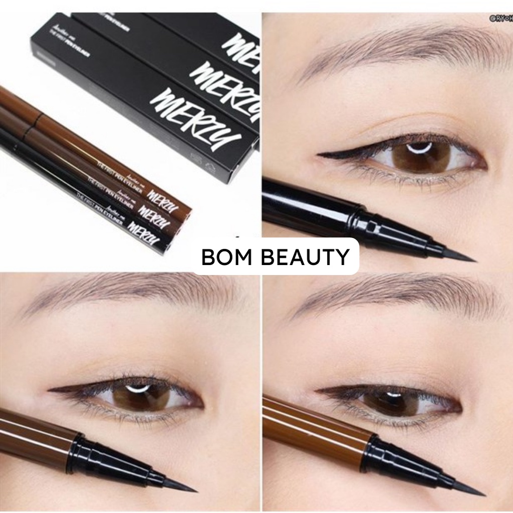 Bút Kẻ Mắt Nước Chống Trôi Merzy The First Pen Eyeliner 0.5g