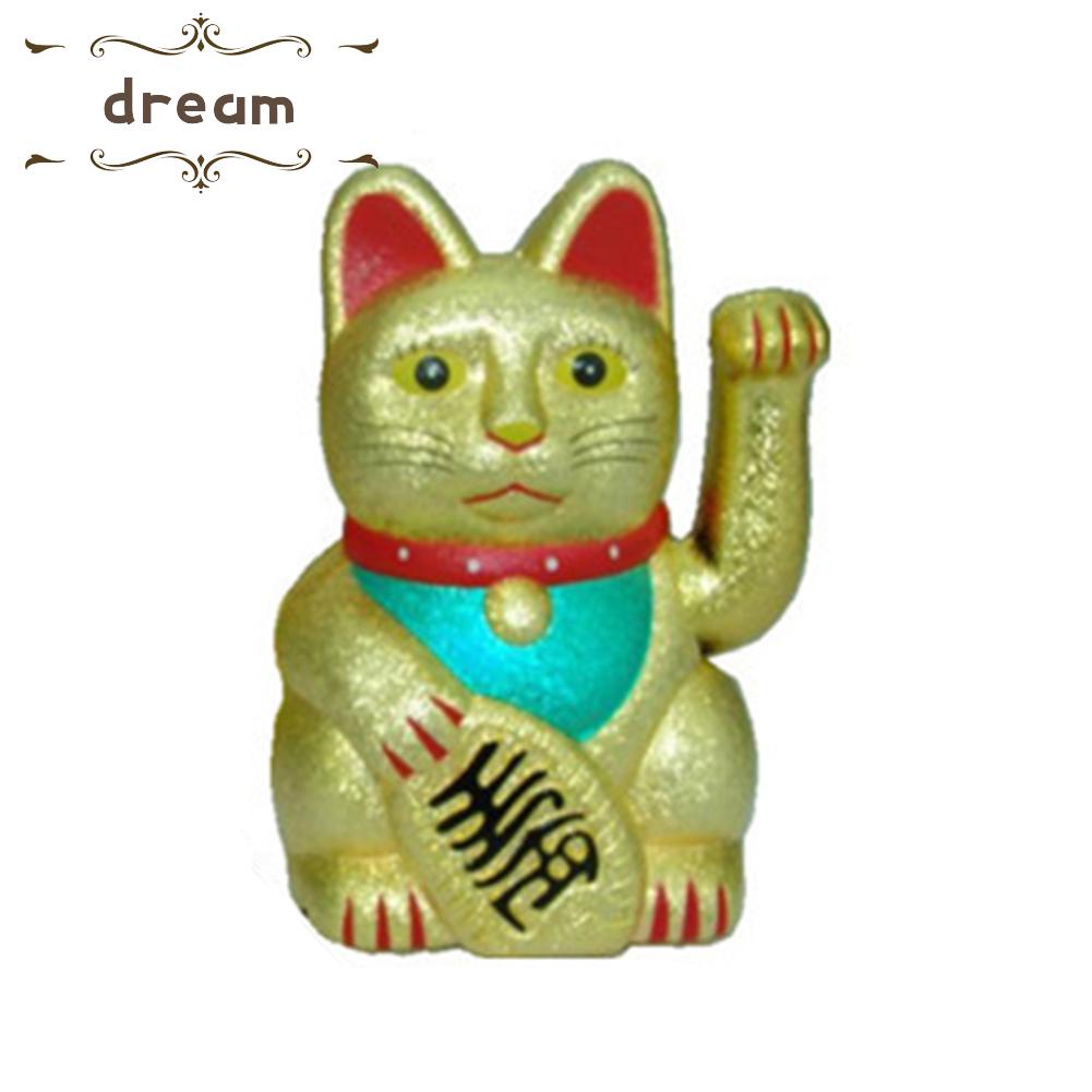 【DREAMLIFE】Chinese Lucky Waving Cat Beckoning Maneki Neko Wealth Fortune Brand New