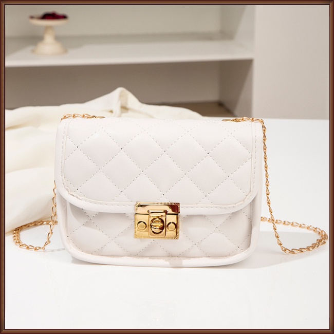 Túi Đeo Chéo Da Pu Dây Mắt Xích Mềm Thoải Mái Có Thể Điều Chỉnh Thời Trang Cho Nữ