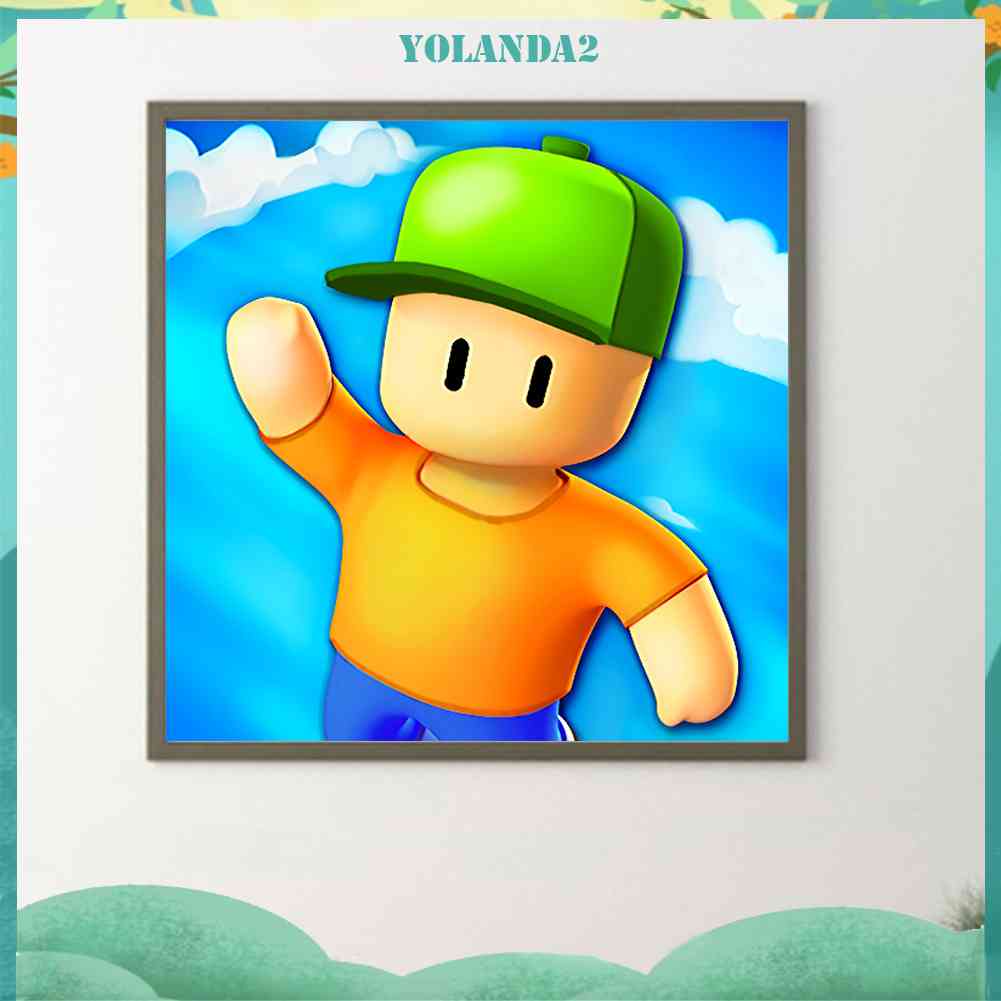 Bộ Tranh Đính Đá 5D Họa Tiết Hoạt Hình Độc Đáo DIY Dùng Trang Trí Nhà Cửa