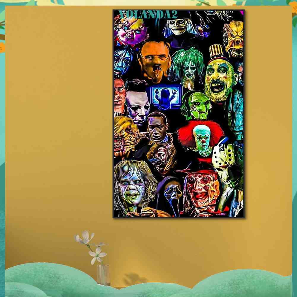 Bộ Tranh Đính Đá 5D Họa Tiết Khủng Long Độc Đáo DIY Dùng Trang Trí Nhà Cửa