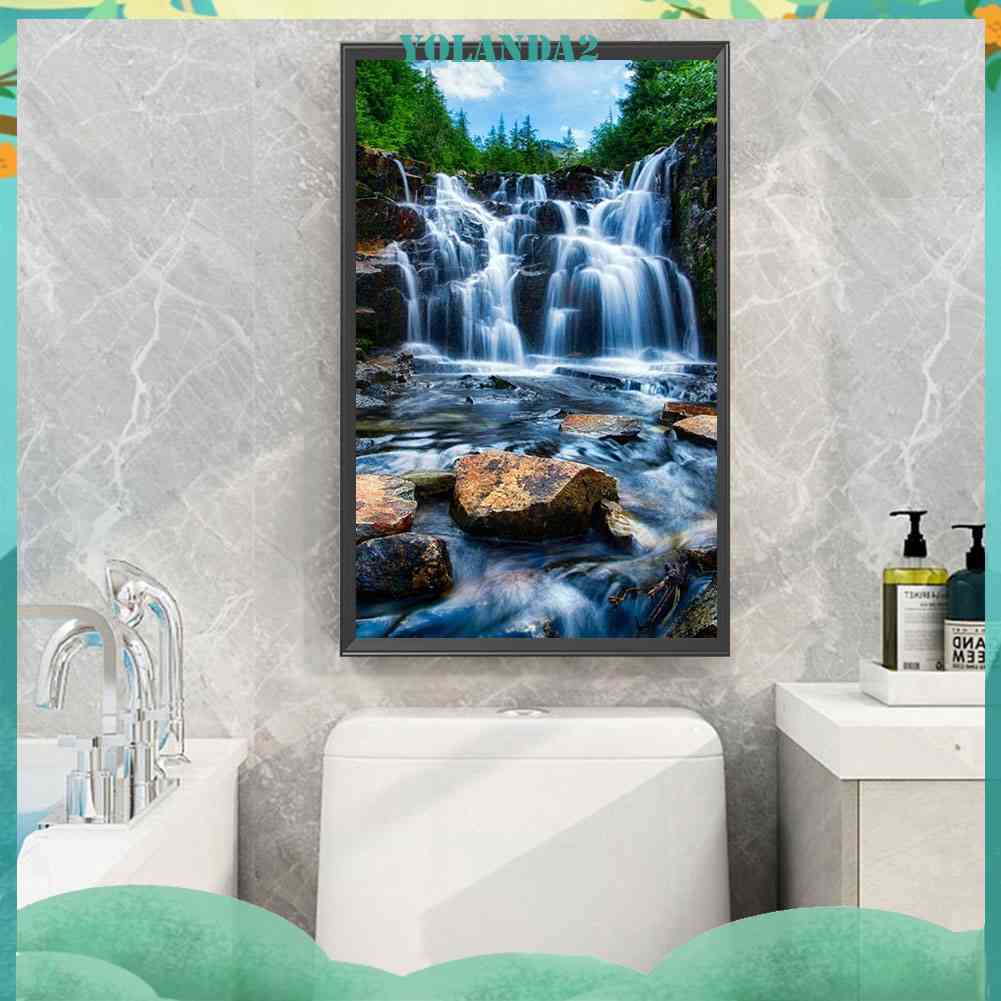 Tranh Đính Đá Kim Cương Toàn Bộ 5D DIY Hình Vẽ Núi Rơi