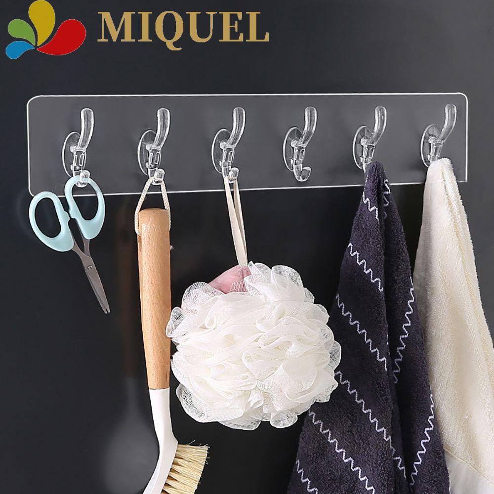 Móc Treo Quần Áo Gắn Tường Bằng PVC Trong Suốt Đa Năng