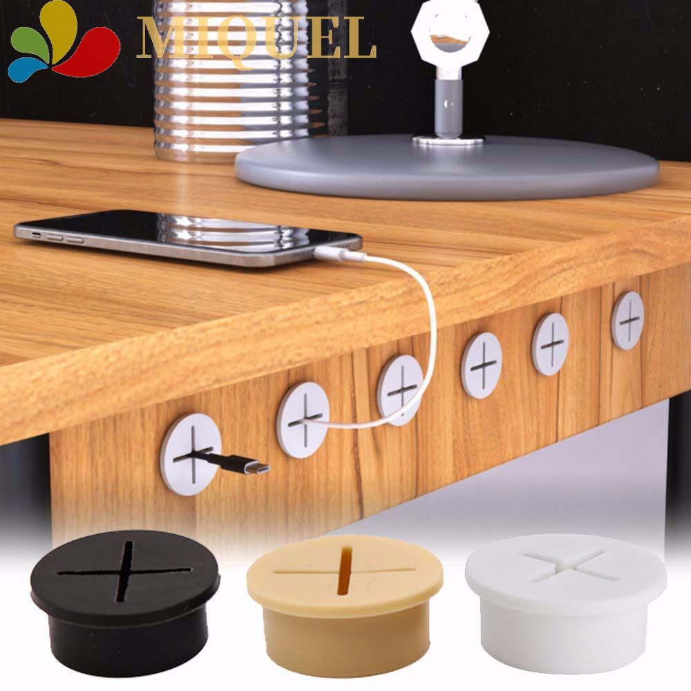 Vòng Silicone Giữ Dây Cáp / Máy Tính Bàn / Đồ Nội Thất Để Bàn Tiện Dụng