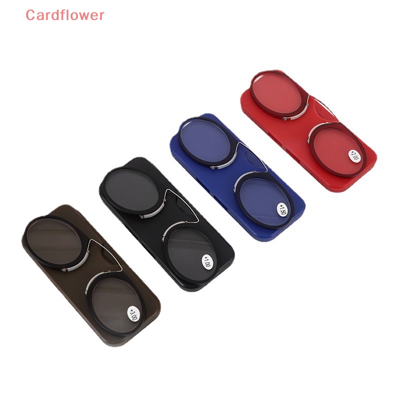 < Cardflower > Hàng Bán Chạy Kính Đọc Sách Đọc Sách Dạng Kẹp Mũi Mini Siêu Mỏng Có Thể Mang Theo Phong Cách Mới