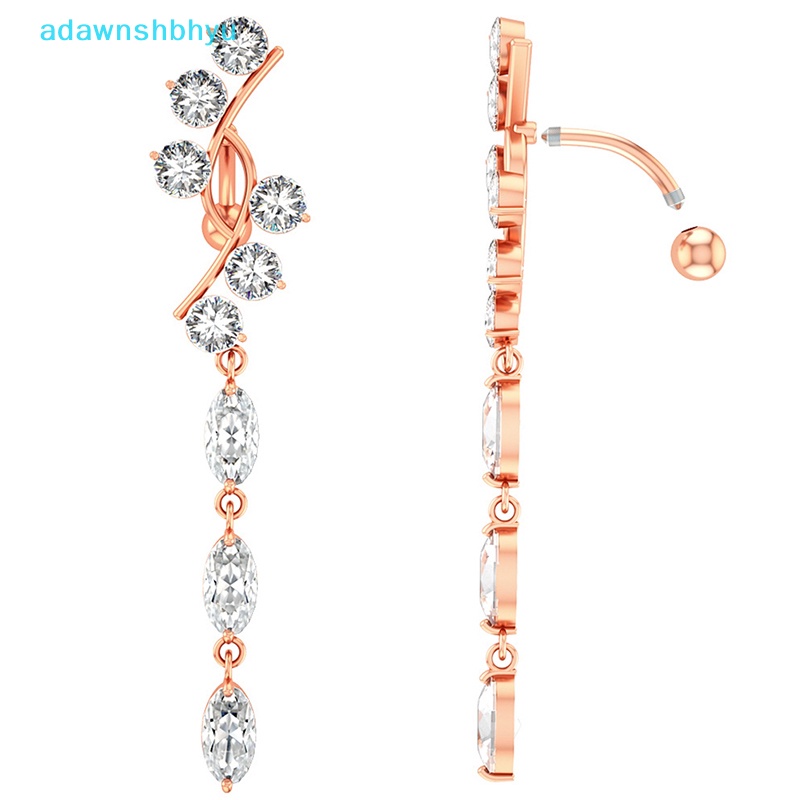 Khuyên Rốn Đính Đá Zircon 14G Quyến Rũ Cho Nữ