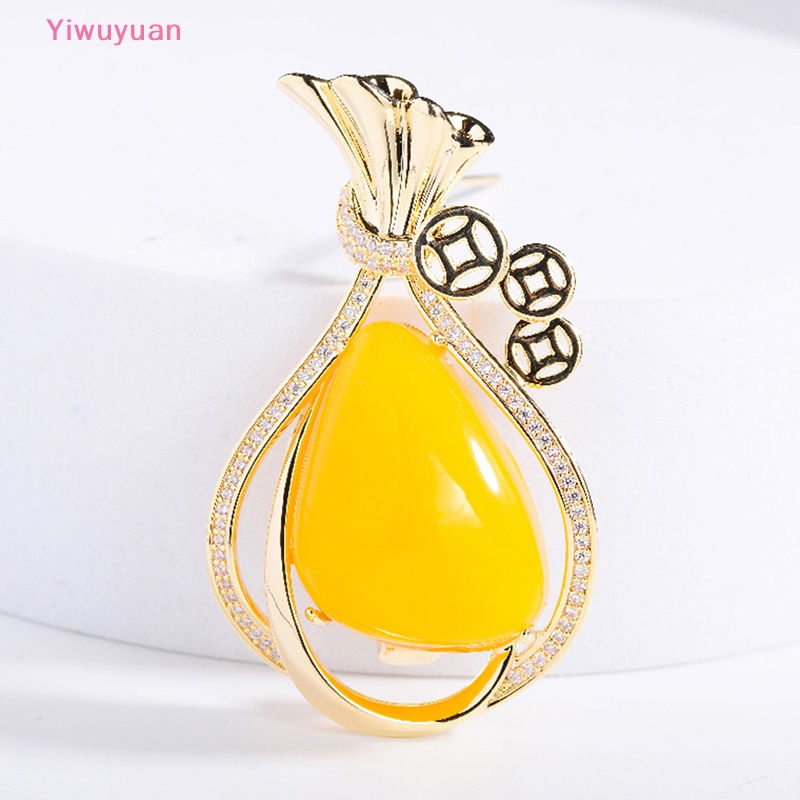 Ghim Cài Áo Trang Trí Thiết Kế Thanh Lịch < Yiwuyuan > Tiền Giả Sáp Bỏ Túi Phụ Kiện Quần Áo Mới