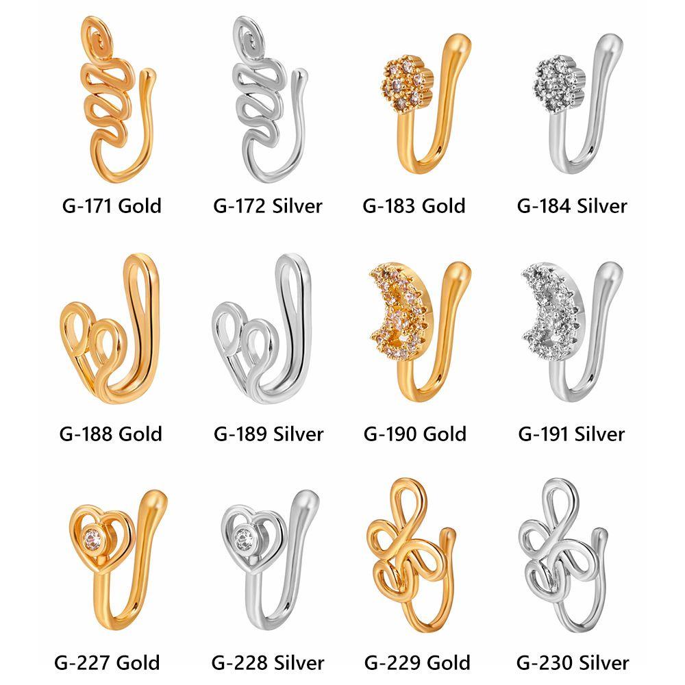 Khuyên mũi giả nhiều mẫu tùy chọn thời trang cá tính cho nữ