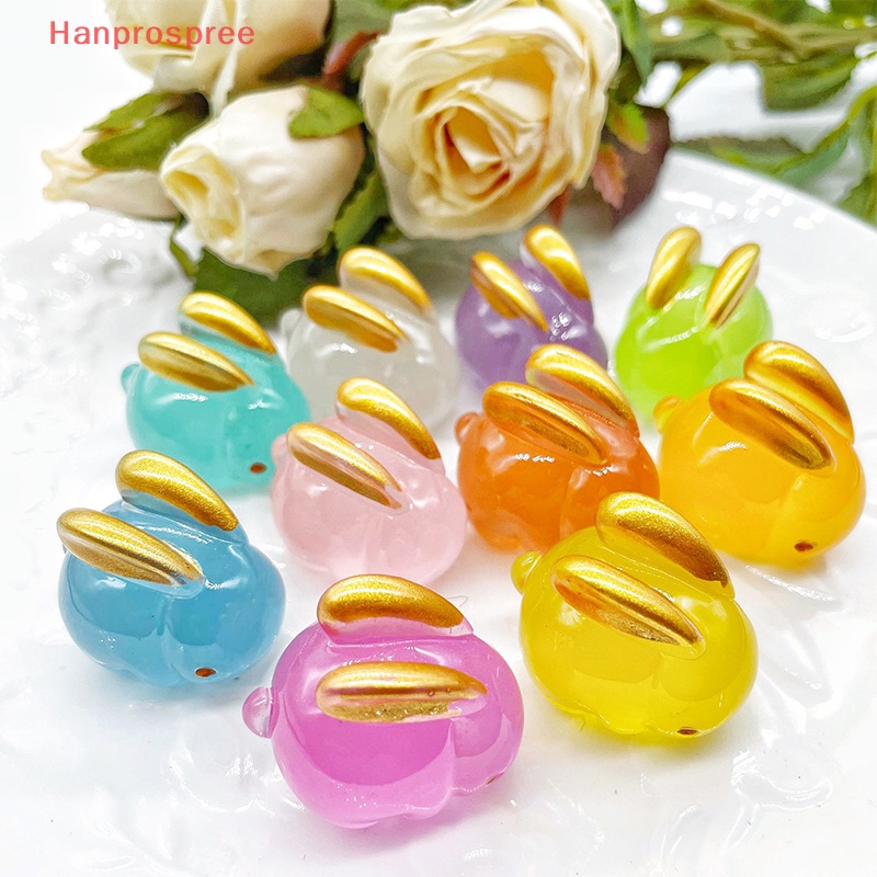 1 Mô Hình Thỏ Nhựa Phát Quang Trang Trí Sân Vườn