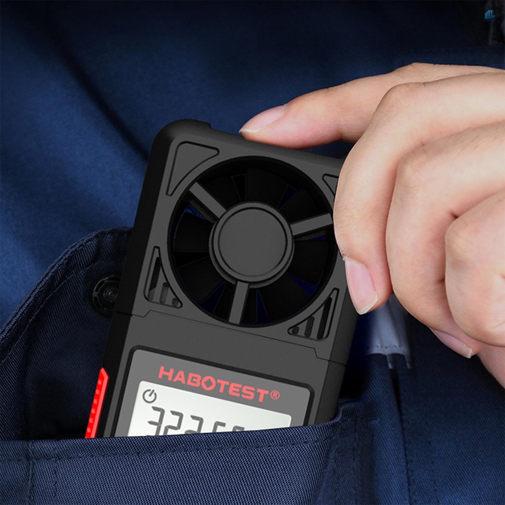 Máy Đo Nhiệt Độ Gió / Độ Ẩm Không Khí Cầm Tay Màn Hình LCD HT605 2.2-inch