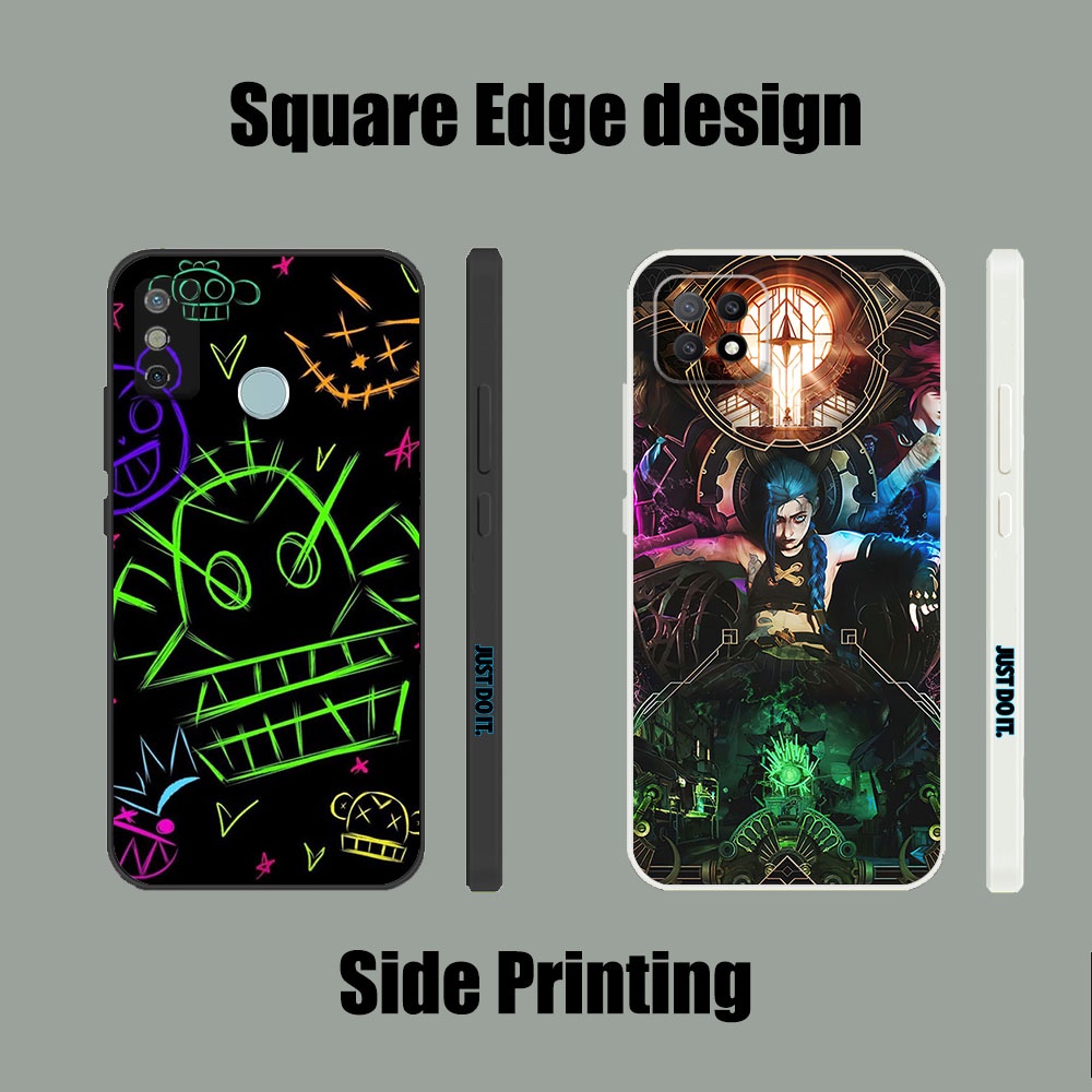 Ốp Điện Thoại Mềm Chống Sốc Họa Tiết Liên Minh Huyền Thoại Jinx NBZ08 Cho iPhone 11 Pro Max 12 6 6s Plus SE
