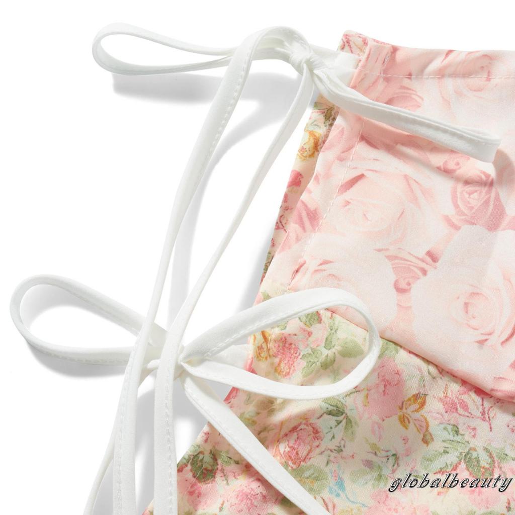 Áo Hai Dây Hở Lưng Họa Tiết Hoa Thời Trang Mùa Hè Cho Nữ