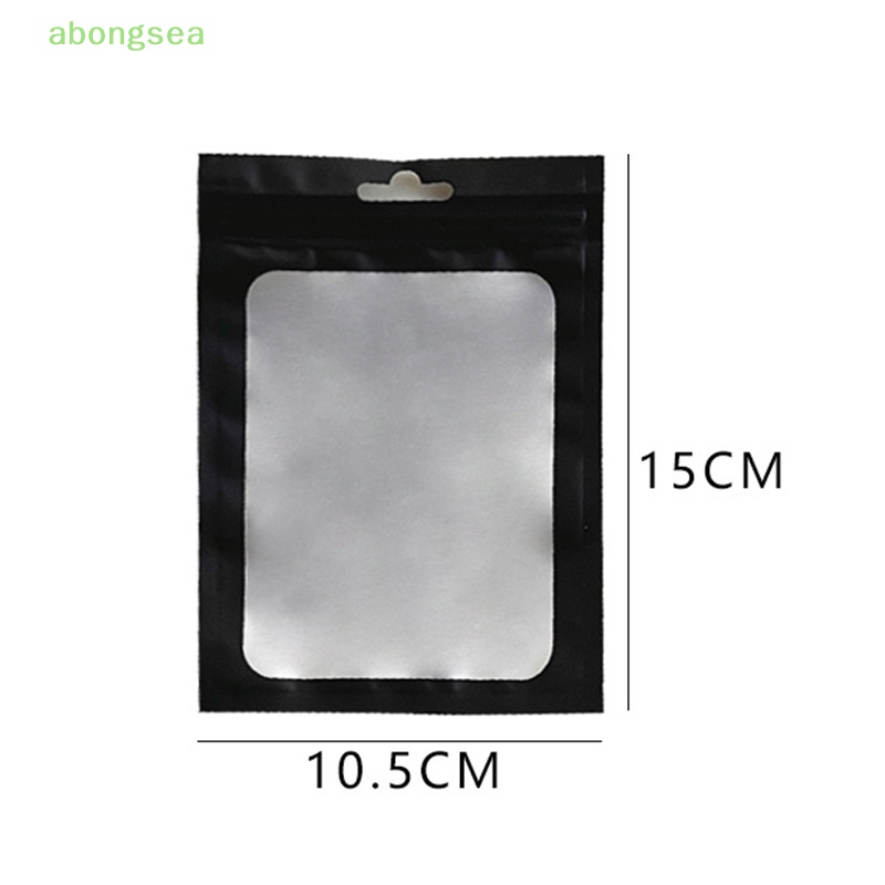 Abongsea Set 10 Túi Zip Trong Suốt Đựng Thẻ Tiện Dụng