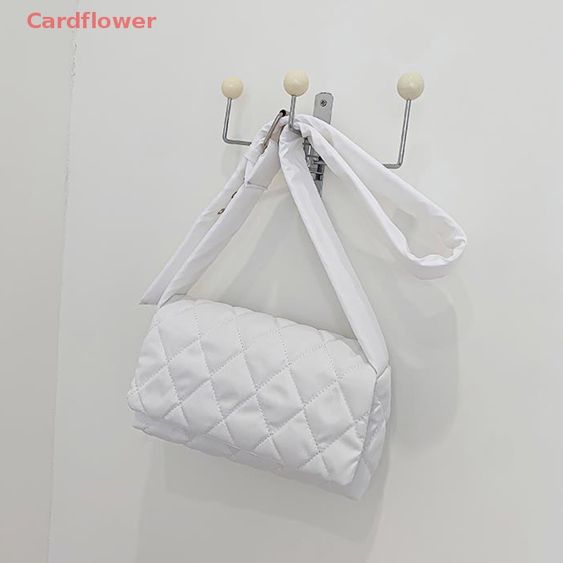 Túi Đeo Chéo Vai Bằng Vải Nylon Bóng Sức Chứa Lớn Mùa Đông Cho Nữ Mới