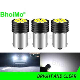 Bhoimo 2 Chiếc Đèn LED Siêu Sáng 1156 P21W BA15S 1157 BAY15D P21 / 5W Đỗ Xe Phanh Đèn Ngược Đèn Sương Mù Phía Sau 3030 Đèn Báo Tín Hiệu Biến Xe Máy Chạy Ban Ngày Bóng Đậu Phộng DC12V