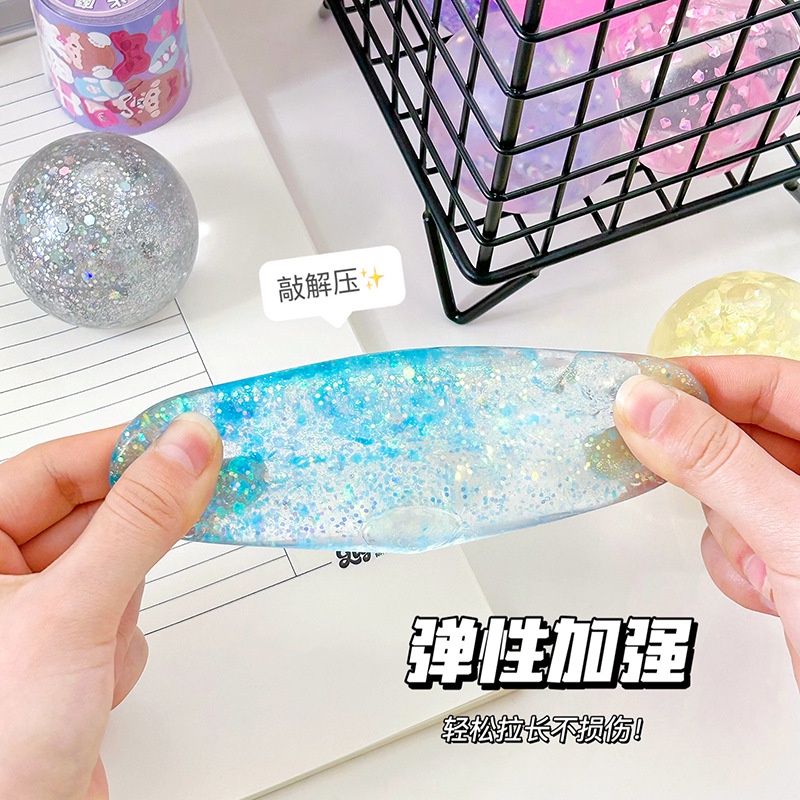 Đồ Chơi Quả Cầu Pha Lê Kim Cương Đàn Hồi Chậm Có Nhạc