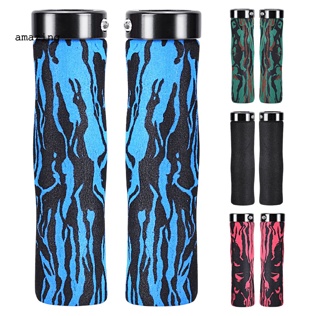 Set 2 Vỏ Bọc Tay Lái Xe Đạp Họa Tiết Rằn Ri Hấp Thụ Sốc