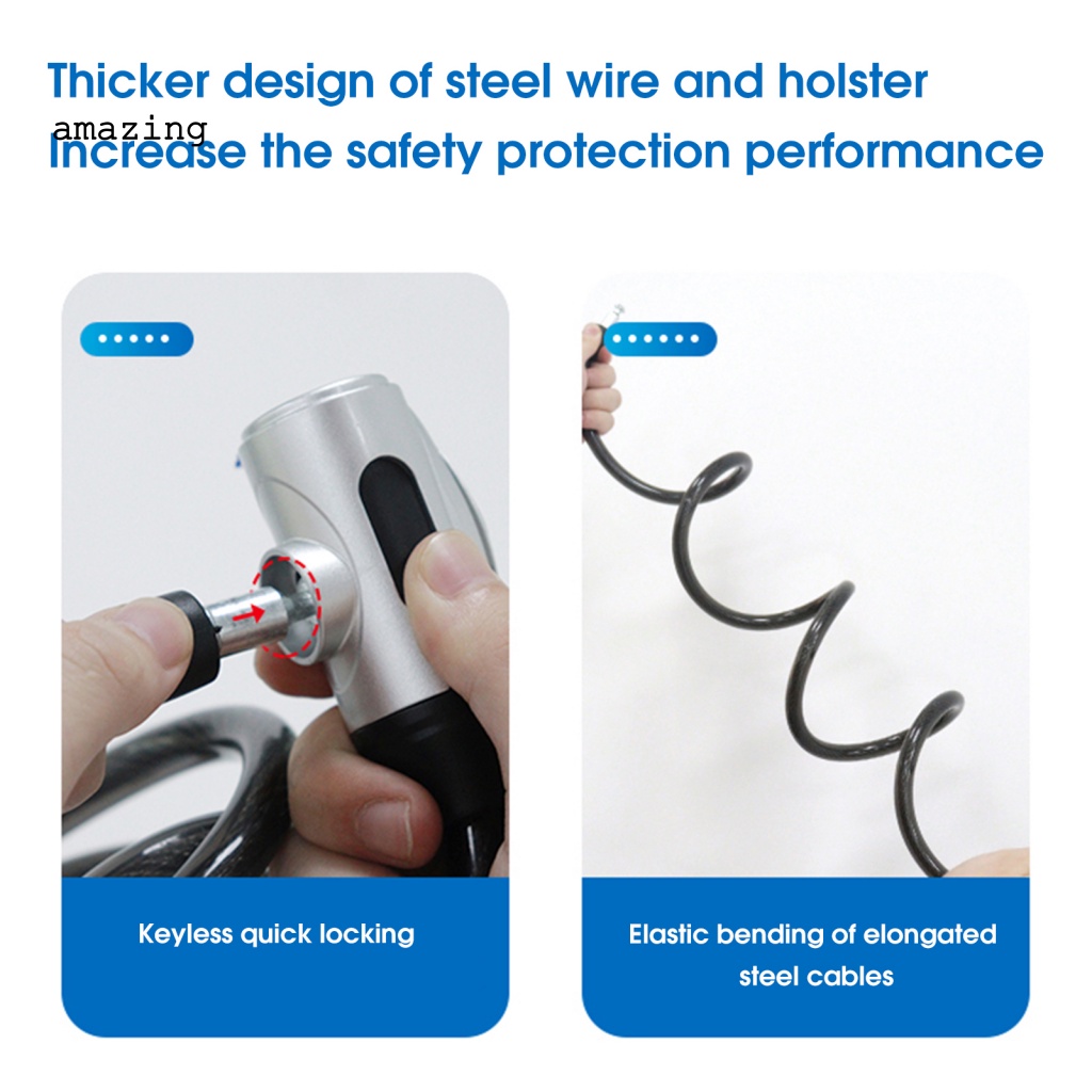 Ổ Khóa Xe Đạp Bằng Hợp Kim Kẽm Hình Trụ Chống Mòn / Bụi Bẩn Tiện Dụng