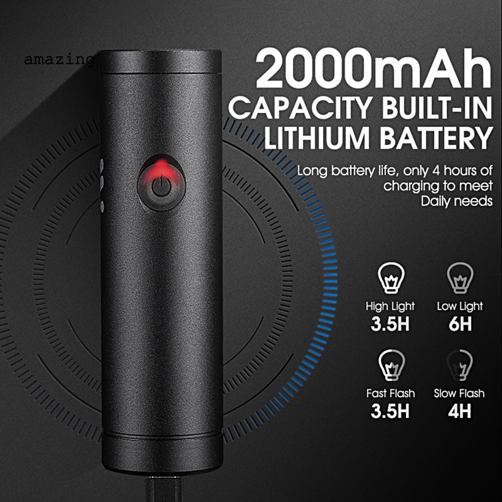 1 Bộ Đèn Xoay Bằng Hợp Kim Nhôm Độ Sáng Cao Cho Xe Đạp Leo Núi Ban Đêm