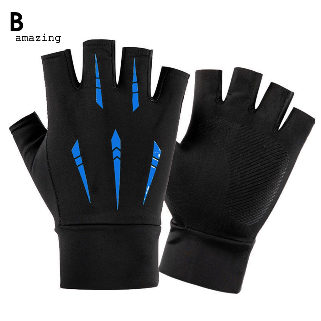 1 Đôi Găng Tay Nửa Ngón Chống Mồ Hôi Dùng Lái Xe Đa Năng