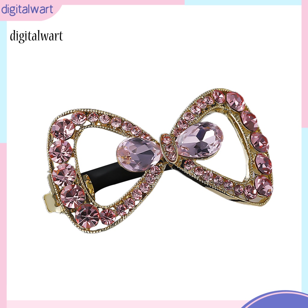 Kỹ Thuật Số| Kẹp Tóc Hợp Kim Hình Trái Tim / Bướm / Lá Đính Đá Xinh Xắn