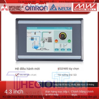 Màn hình HMI Kinseal 4.3 inch AMT043, màn hình màu cảm ứng điều khiển công nghiệp hỗ trợ nhiều loại PLC, có Macro