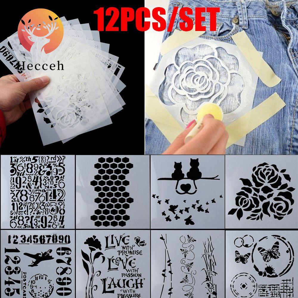 Set 12 Khuôn Cắt In Nổi Trang Trí Thiệp &amp; Album Ảnh