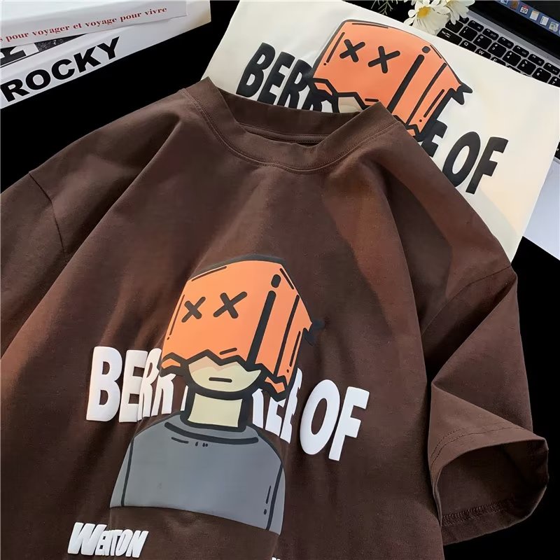 Áo Thun Cotton Tay Ngắn Phong Cách Hip Hop Thời Trang Mùa Hè Cho Nam