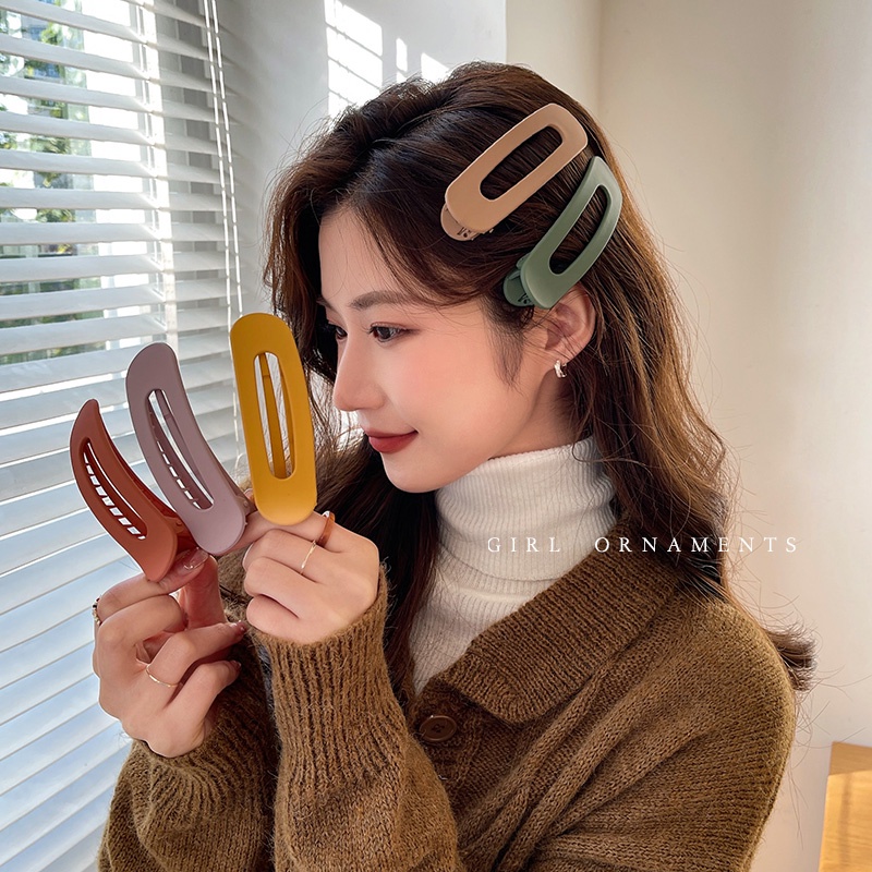 Kẹp Tóc Mỏ Vịt Cỡ Lớn Thời Trang Hàn Quốc Cho Nữ