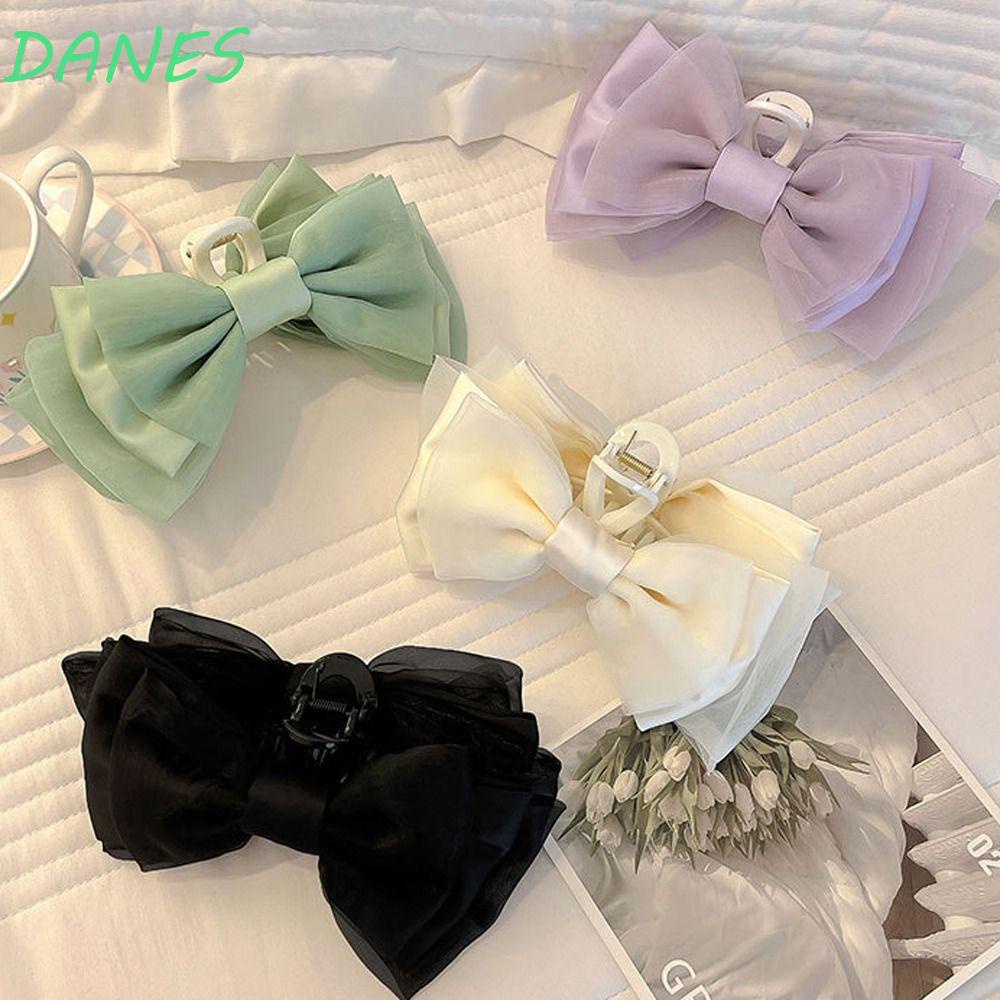 Kẹp Tóc Nơ Nhiều Lớp Cỡ Lớn Phong Cách Hàn Quốc Dễ Thương