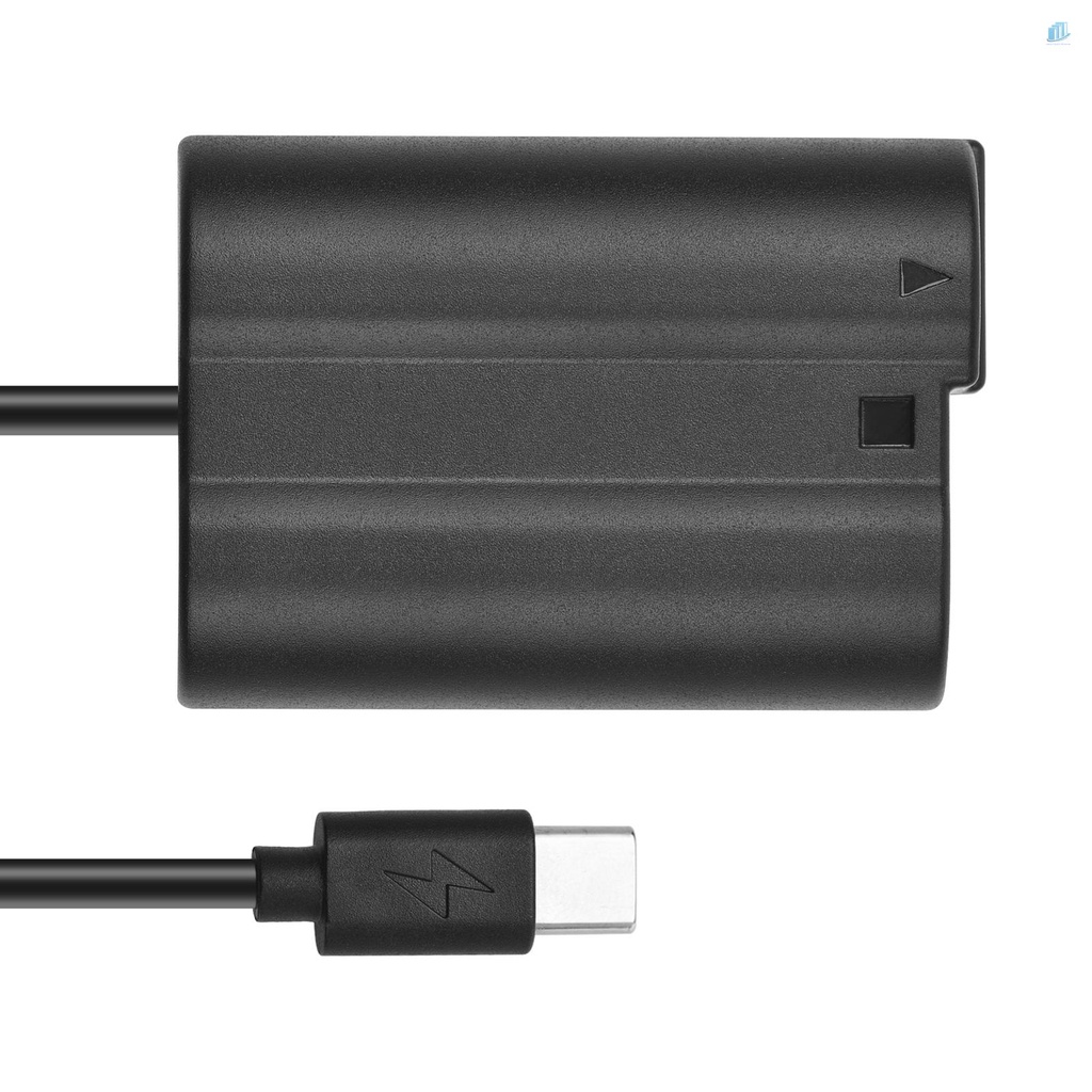 Đầu Nối Pin Andoer EN-EL15 USB-C MH-25 Với Cáp Nguồn USB Type-C Cho Z7 Z6 D800 D850 D810 D7200 D7100