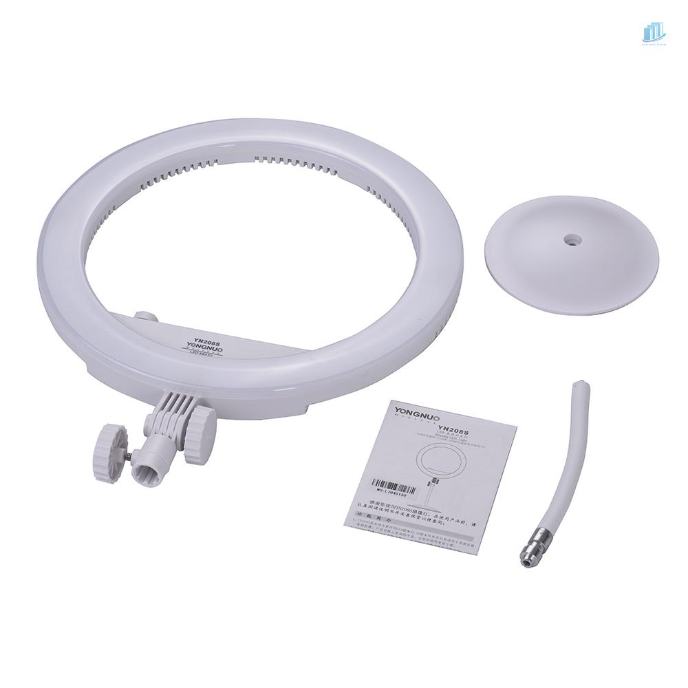 Đèn LED Vòng Tròn Thông Minh YONGNUO YN208S 3200K-5500K 18.5W Hỗ Trợ Chụp Ảnh Selfie