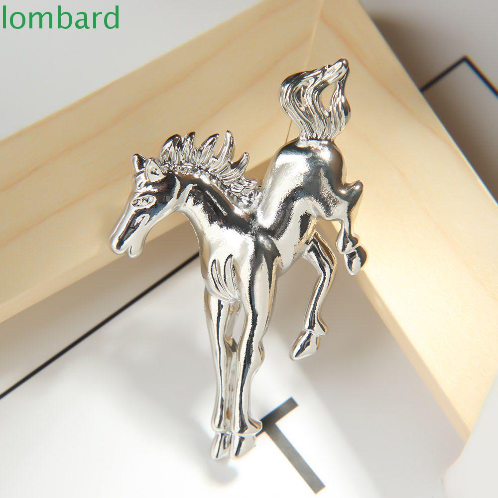 Trâm Cài Áo Hình Ngựa Bằng Kim Loại Thời Trang Cho Nam