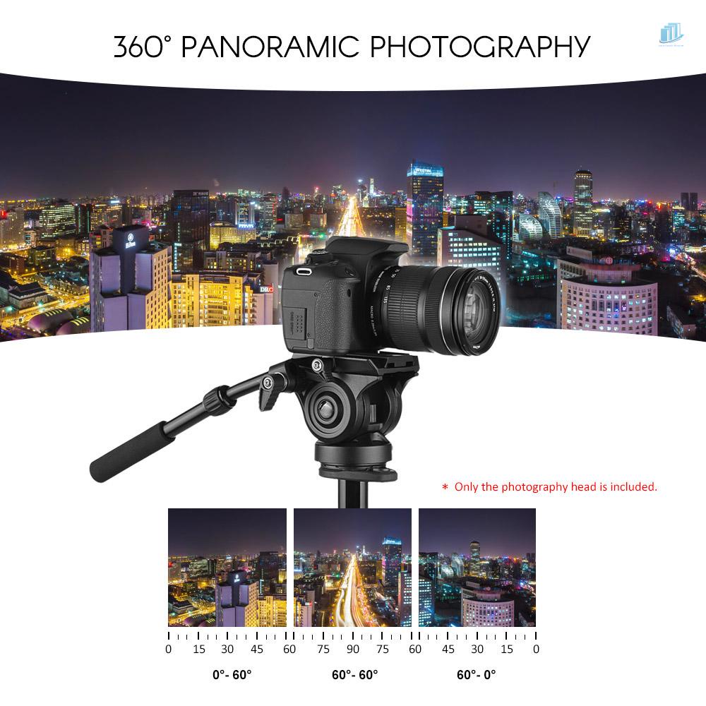 Đầu Nghiêng Tripod Bằng Hợp Kim Nhôm Hỗ Trợ 5kg / 11Lbs Cho Máy Quay Phim A7 Panoramic