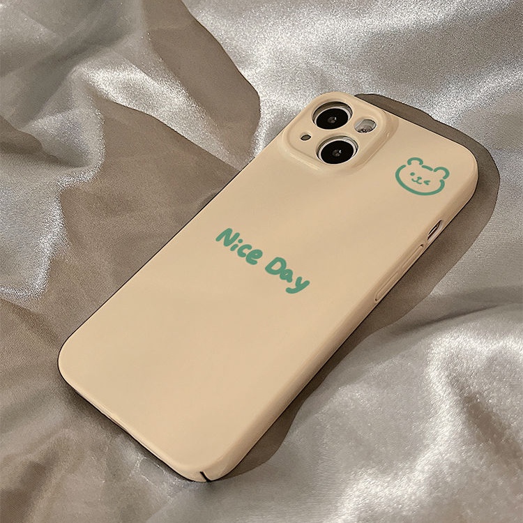 Ốp Điện Thoại Cứng Họa Tiết Hoạt Hình Chú Gấu Dễ Thương Cho iphone14promax 2VBH 1113 12P