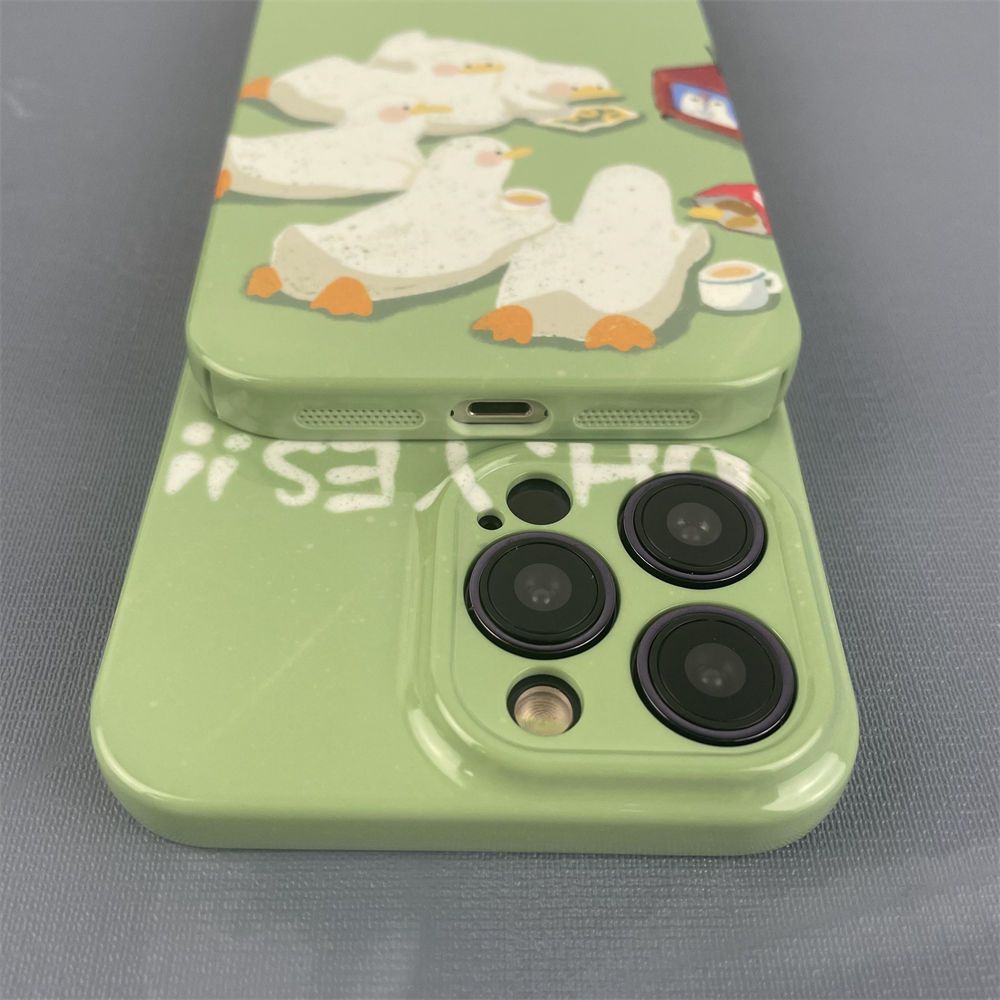 Ốp Điện Thoại Cứng In Hình Chú Vịt Hoạt Hình Cho iPhone13pro 3M4Y 14 11xsmax8p / xr12 /