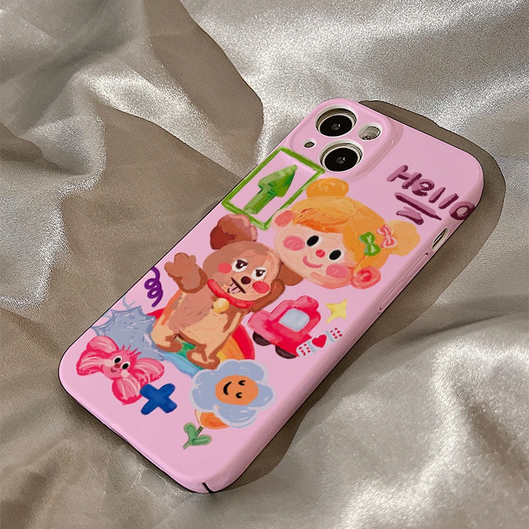 Ốp Điện Thoại Cứng Họa Tiết Hoạt Hình Chú Gấu Dễ Thương Cho iphone14promax12p 1V9K 1311