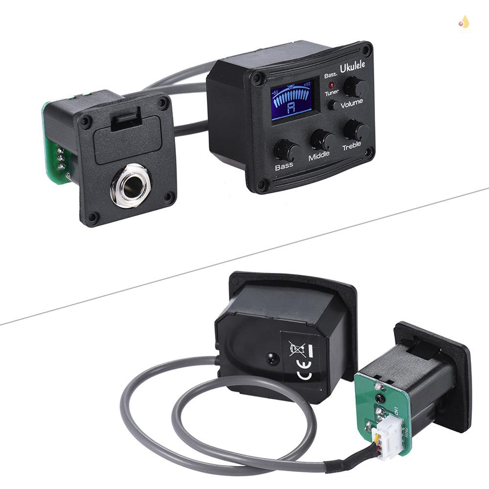 Hệ Thống Điều Chỉnh EQ 3 Băng Tần Với Màn Hình LCD Chuyên Dụng Cho Đàn Ukulele