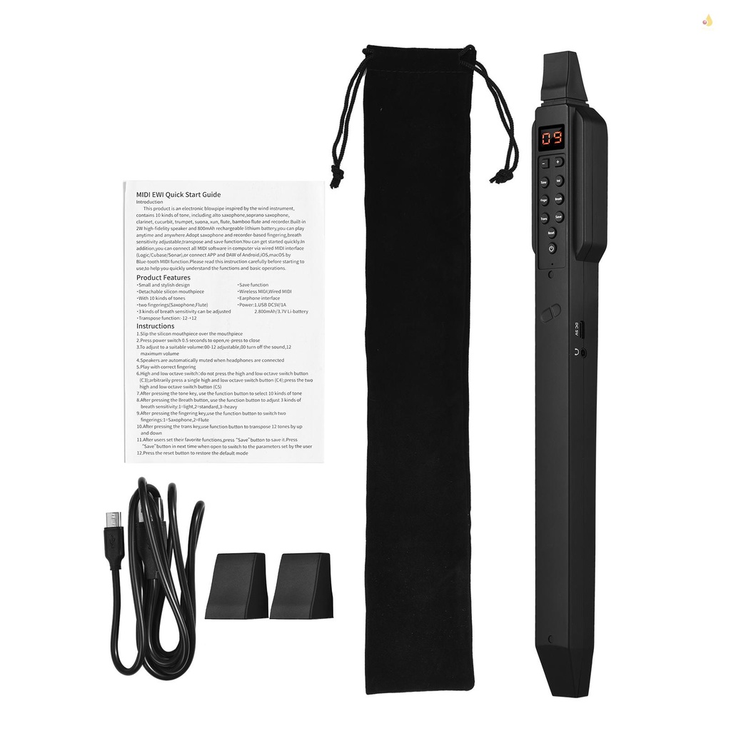 Thiết Bị Gió Điện Tử mynice BT Kỹ Thuật Số Có Thể Sạc Lại Hỗ Trợ 10 Tông Có Thể Điều Chỉnh Âm Lượng