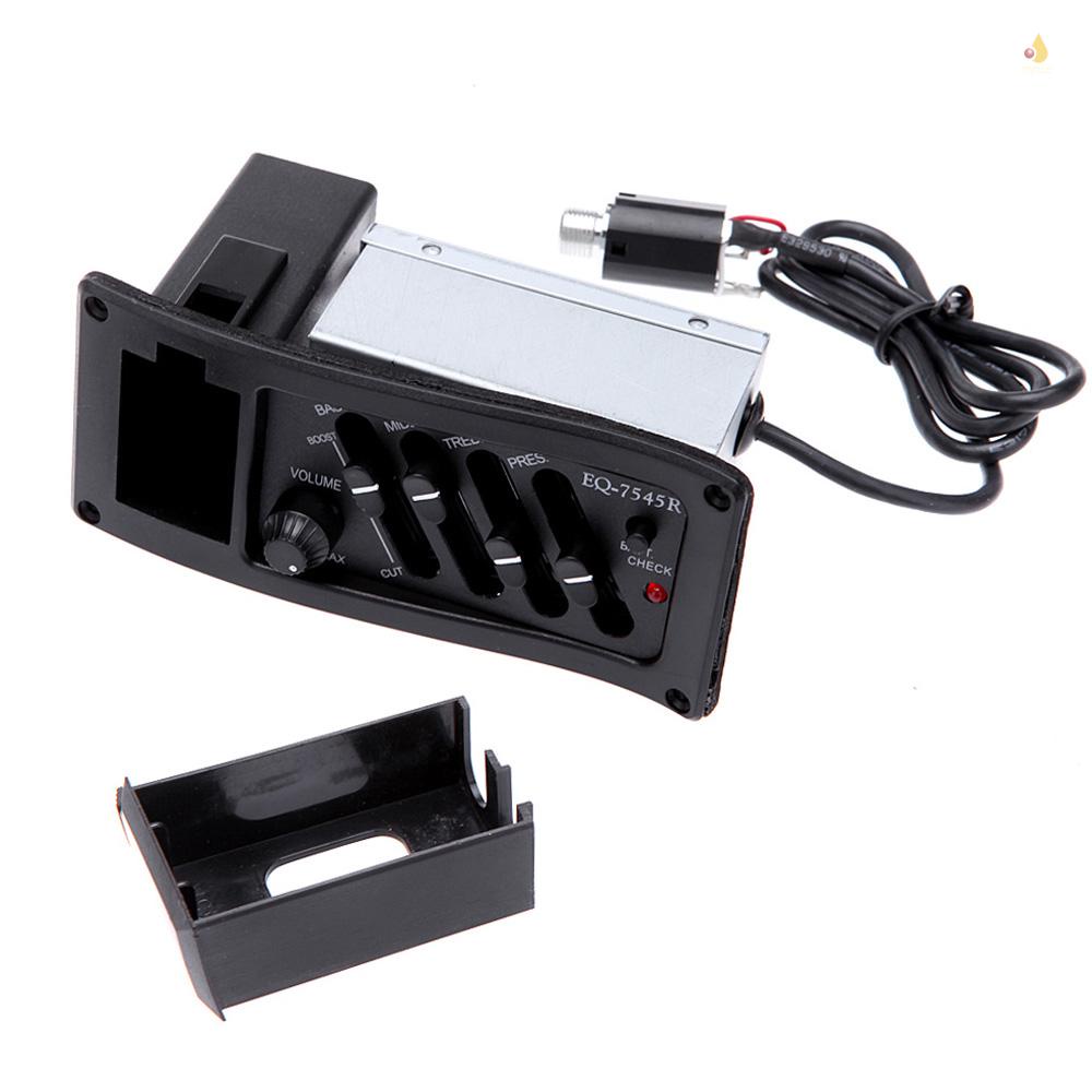 Bộ Khuếch Đại Âm Thanh 4 Băng Tần EQ-7545R Chuyên Dụng Cho Đàn Guitar Acoustic