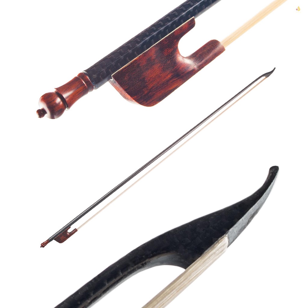 Gậy Đàn Violin 4 / 4 Bằng Sợi Carbon Lông Ngựa Trắng Phong Cách Baroque Cân Bằng Tốt