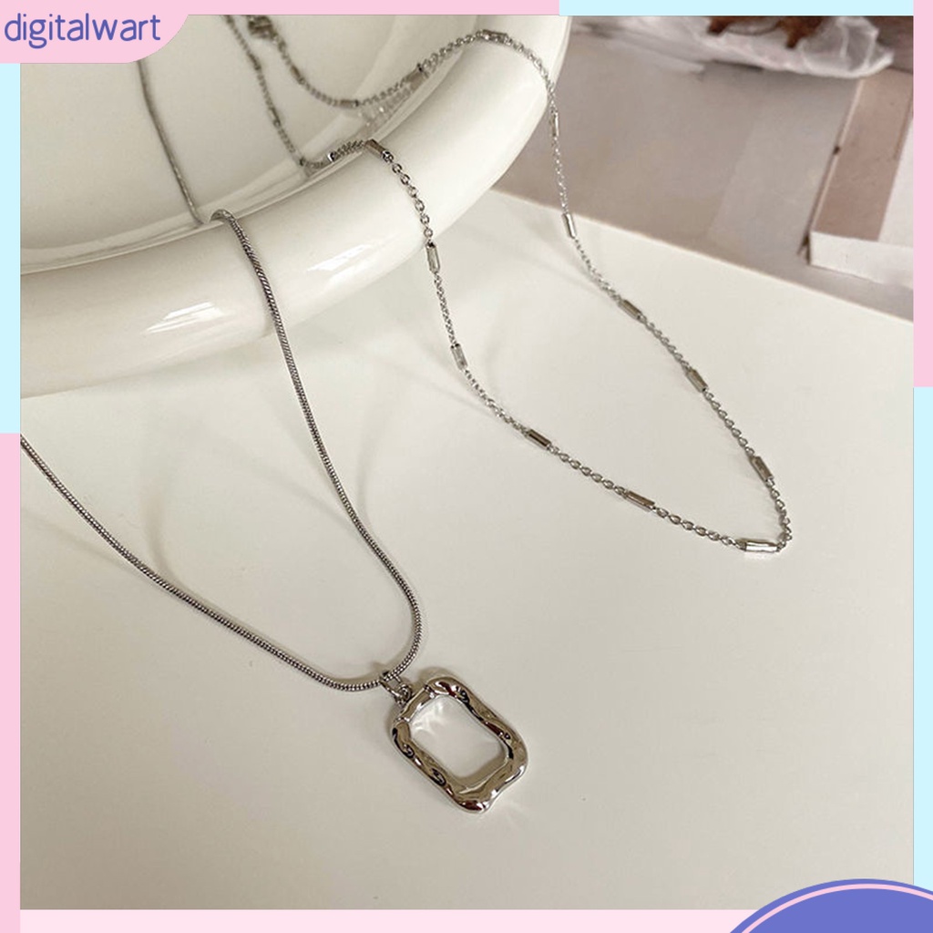 [IGT] Vòng cổ Bằng Thép Không Gỉ Khối Lượng Nhẹ Trang Trí Thanh Lịch Màu Sắc Đơn Giản Dành Cho Nữ