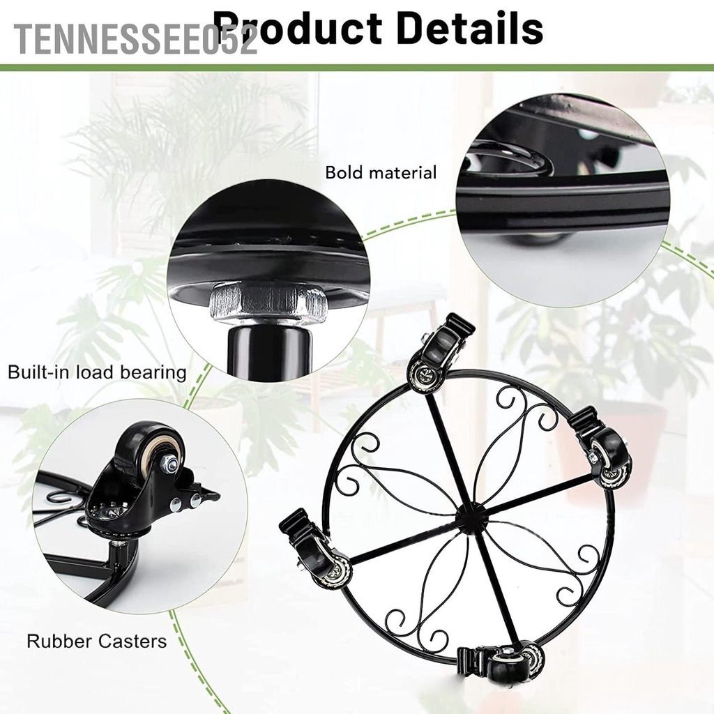 Tennessee052 Giá đỡ cây có thể tháo rời trồng trong chậu hạng nặng bánh xe cho ngoài trời nhà