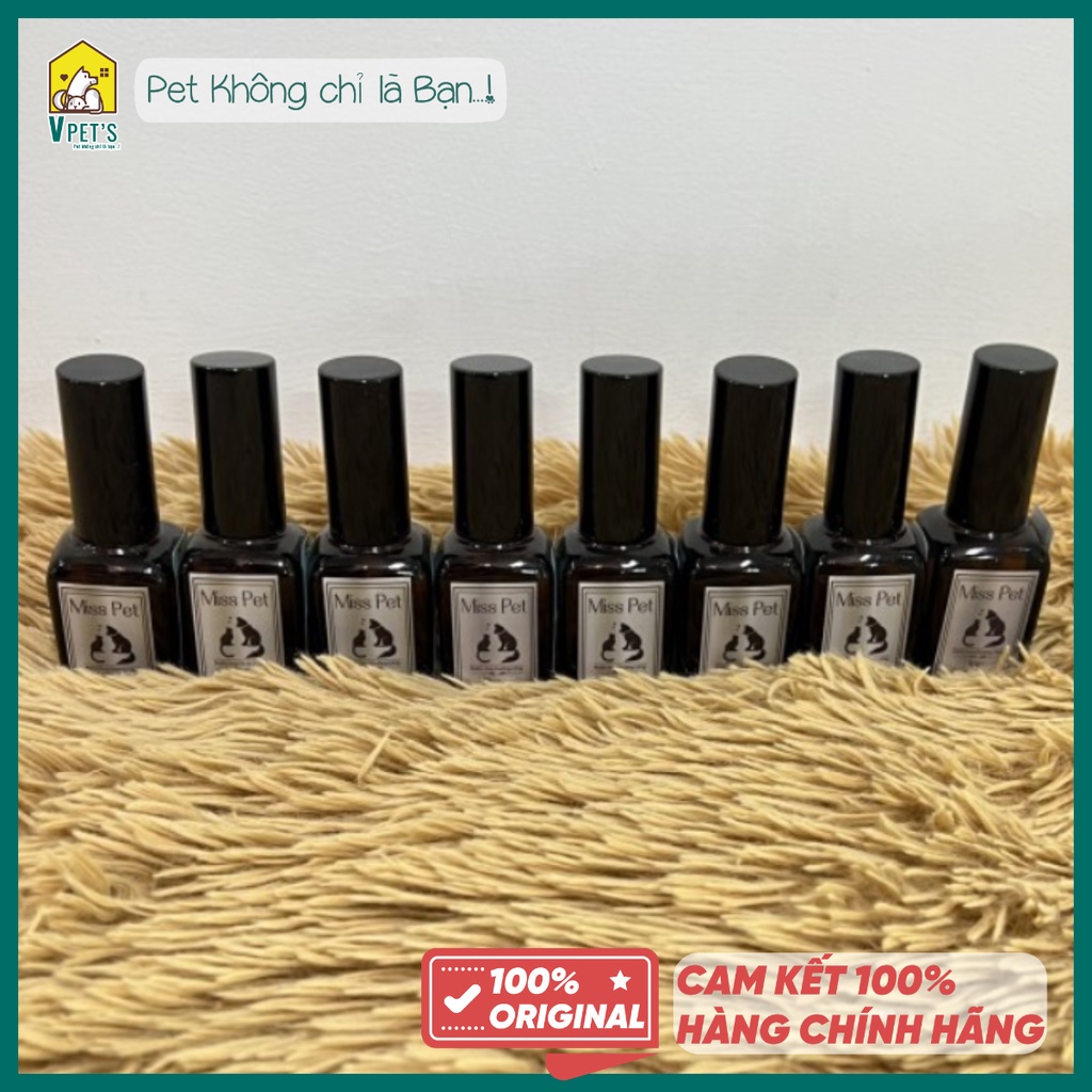 Nước hoa dưỡng lông cho chó mèo Miss Pet 30ml - Nhiều mùi hương