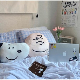 Gối mát mẻ Ice Silk Gối Gối Gối tựa đầu Sofa Gối Ghế văn phòng Đệm ins Sáng tạo Snoopy Charlie Gối Ô tô Cô gái Trái tim Gối lười Đệm Búp bê Nhà búp bê CXE5