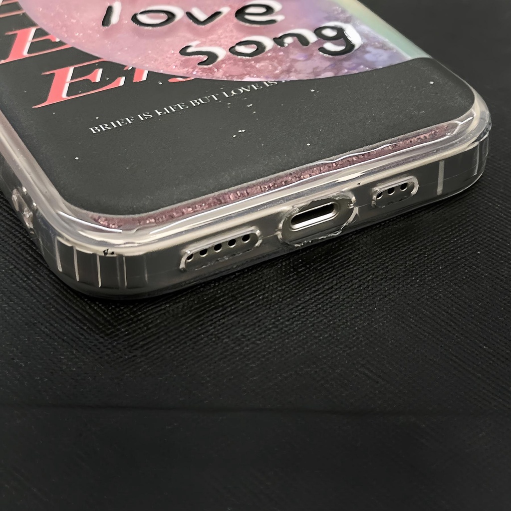 Ốp Điện Thoại TPU Dẻo Họa Tiết CD Có Nước Kim Tuyến Lấp Lánh Chống Rơi Cho iPhone11 12 13 14 Pro Max