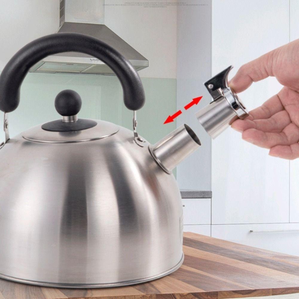 September Phụ Kiện Ấm Đun Nước Bằng Thép Không Gỉ Có Nắp Cảnh Báo
